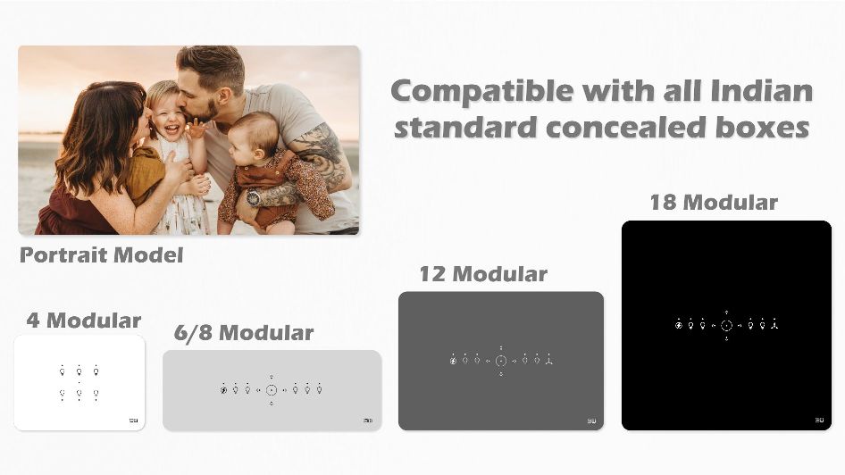 all indian standard size touch switches